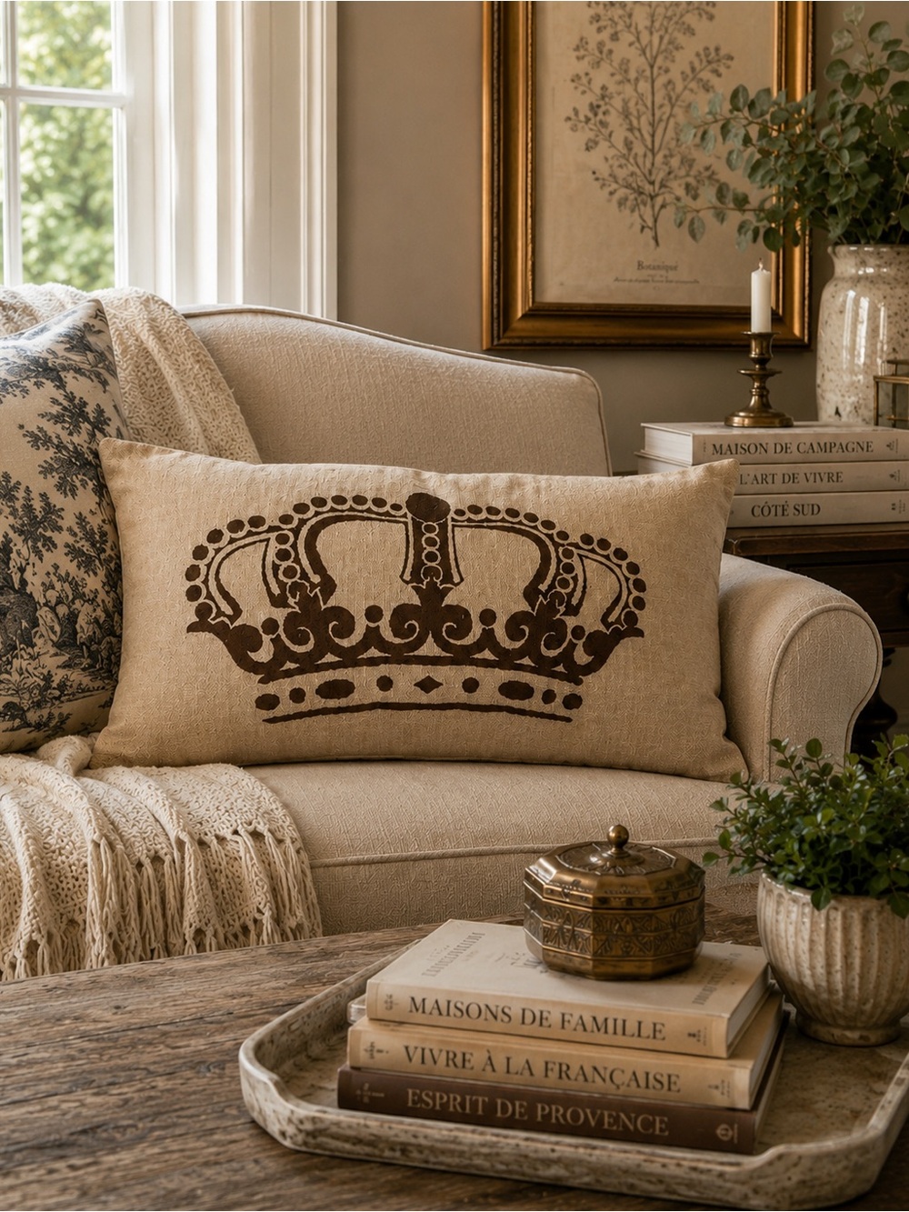 Newport crown pillow